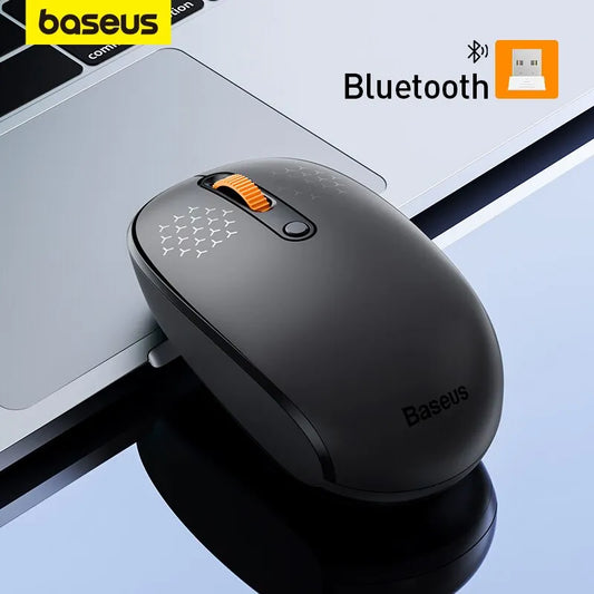 Baseus F01B Mouse Wireless Bluetooth 5.0 1600 DPI - Clique Silencioso